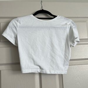Target Wild Fable white crop top